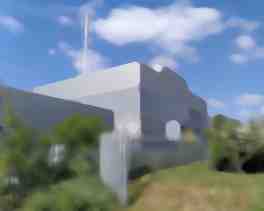 Beddington ERF from outside stacks against blue sky