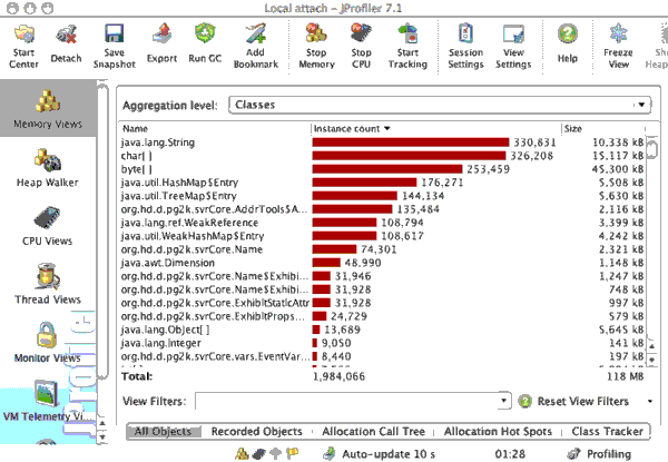 On the JProfiler Java Performance-tuning Tool: Review (2012) - Earth Notes